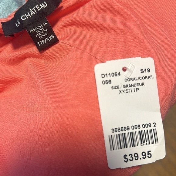 007-BNWT Le Chateau roost side sleeveless T-shirt XXS - Picture 3 of 4